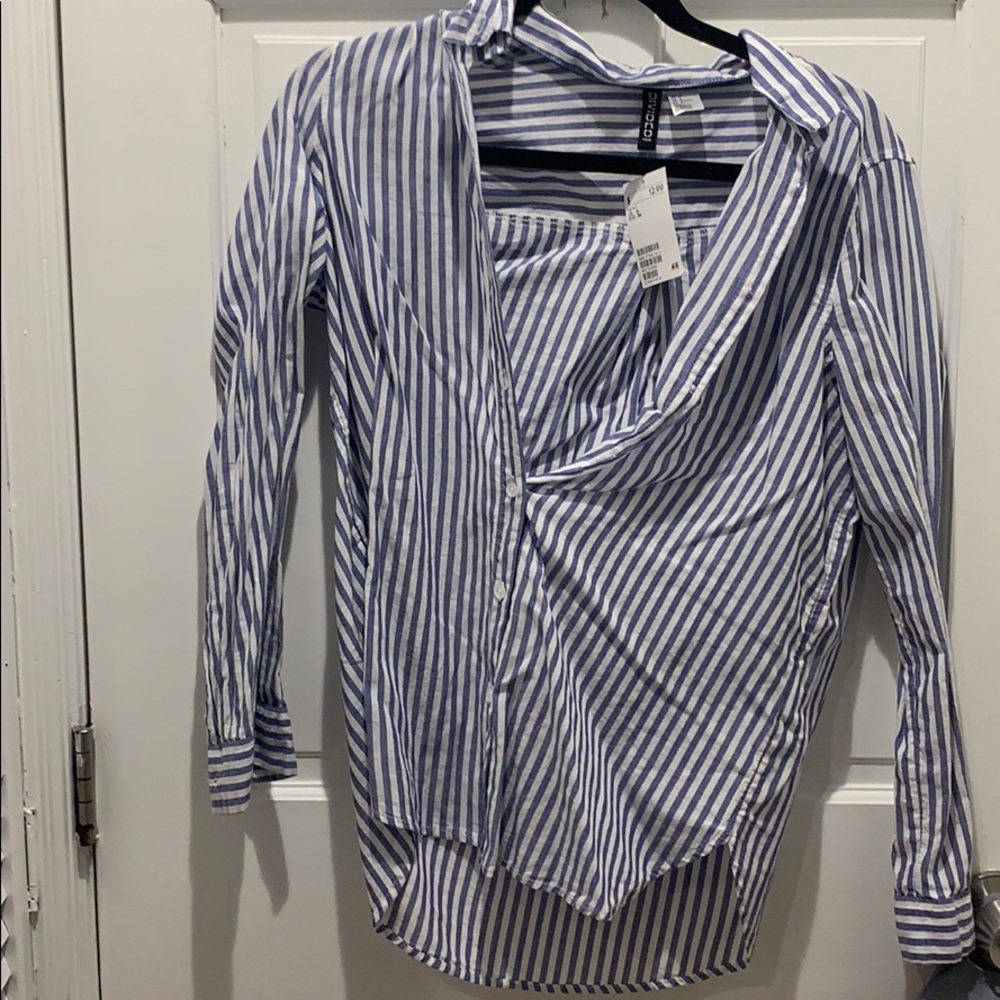 H&M Striped Button Down